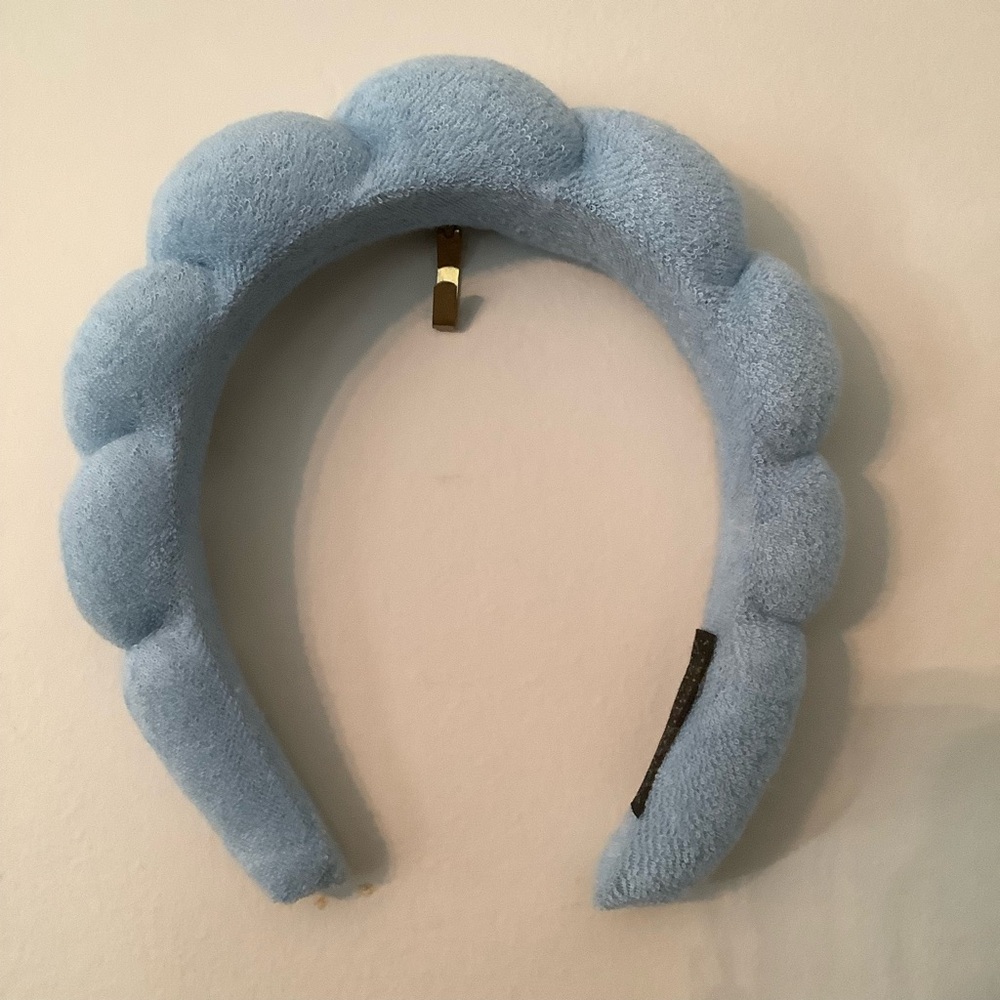 Spa Skincare Terry Cloth Headband  Baby Blue Tik Tok